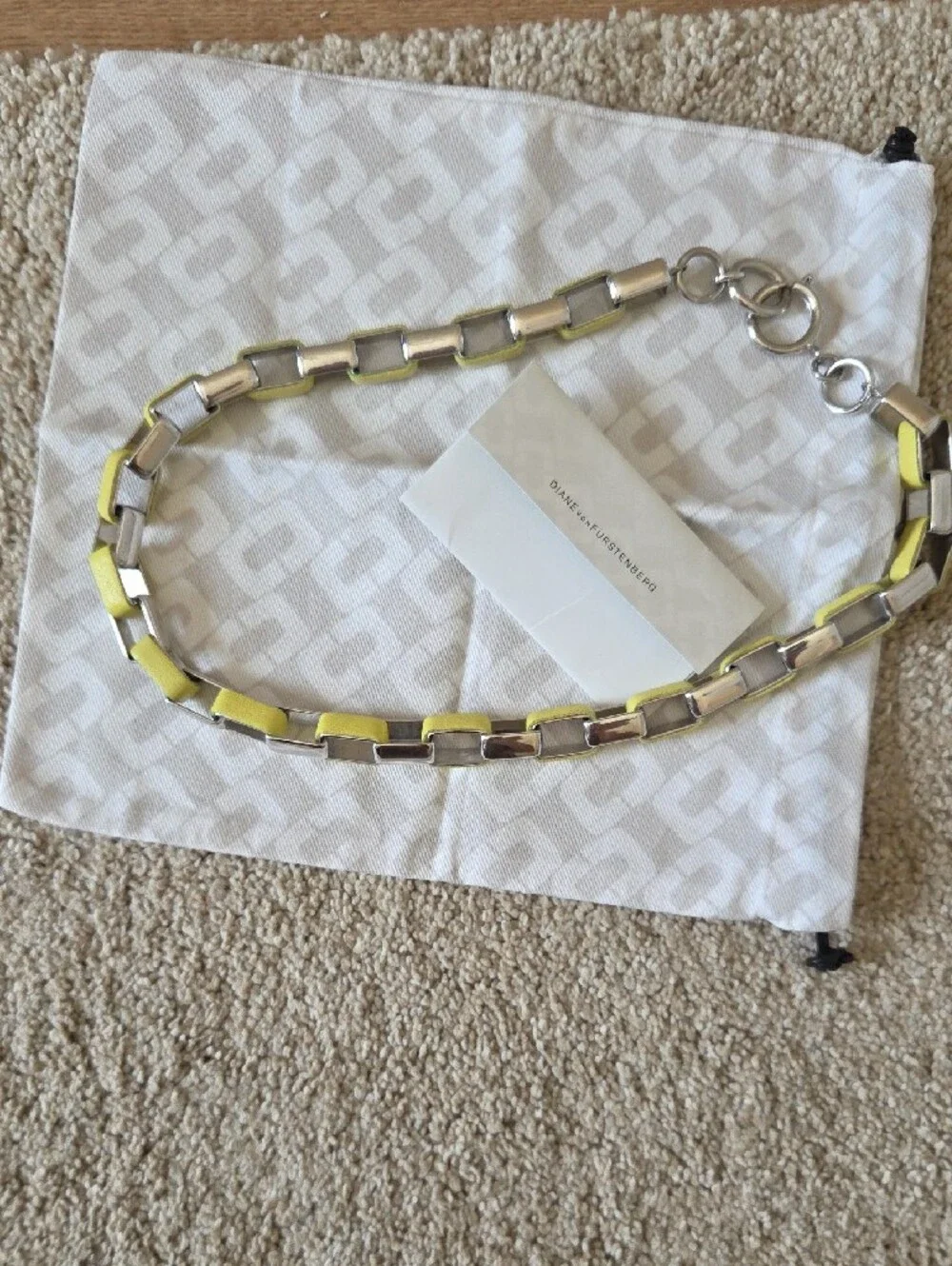 Diane Von Furstenberg chunky silver